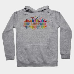 Tone Color Wave With Name-Def Leppard Hoodie